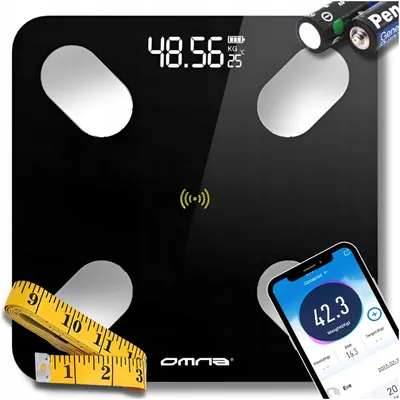Obrázok produktu pre Inteligentné Bluetooth váha do kúpeľne s nosnosťou 180 kg a komplexnou analýzou tela
