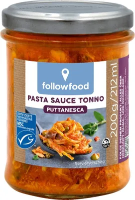 Immagine prodotto di Sugo per pasta Tonno - Puttanesca 200g