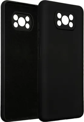 Produktbild von Beline Case Silikon Xiaomi Poco X3 Pro schwarz/schwarz Schutzhülle