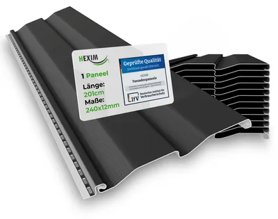 Produktbild von HEXIM Siding Fassadenverkleidung Fassadenpaneele außen Außenwand wetterfest UV-beständig PVC-U