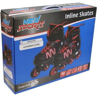 Produktbild von New Sports schwarz\rot ABEC 7, Größe 35-38