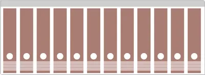 Produktbild von Wallario Ordnerrücken Sticker, selbstklebend für breite Ordner, 12 Stück, Motiv Pastellpink