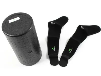 Produktbild von Slavikosway Faszien Rolle und 2x Handgelenk Bandage Set Fitness Massage