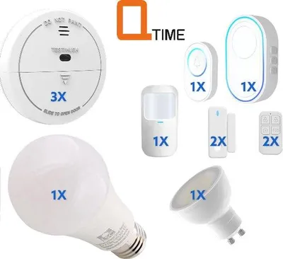 Produktbild von Smart Home Starter Kit - Alles in einer App - Alarmsystem - Beleuchtung - Brandmelder - Komplett - Set 1