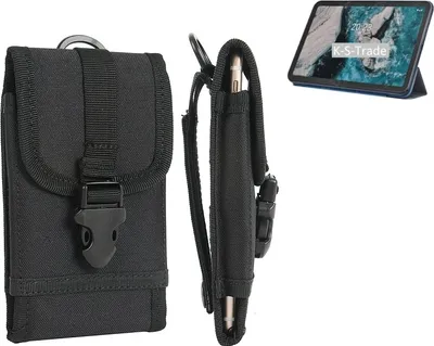 Produktbild von K-S-Trade Handyhülle kompatibel mit Nokia T20 Wi-Fi Gürteltasche Holster Handytasche Gürtel Tasche Schutzhülle Robuste Handy Schutz Hülle Tasche
