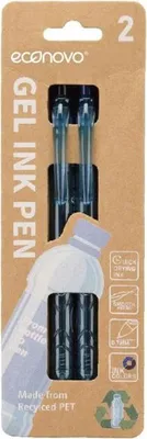 Produktbild von Econovo - Gelshrijk Econovo 0,7 mm blau und schwarz | Blasen Sie ein 2 Stück
