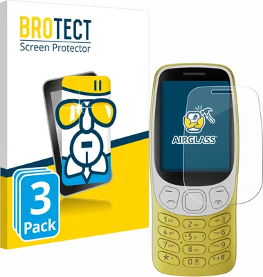 Produktbild von 3x BROTECT Schutzglas für Nokia 3210 Schutzfolie Panzer Folie Glas Display Schutz klar