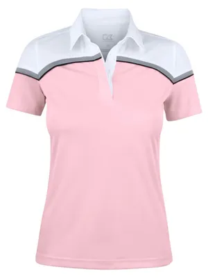 Immagine prodotto di Cutter & Buck - Polo da donna "Seabeck", modello ET129 (taglia S), colore rosa/bianco