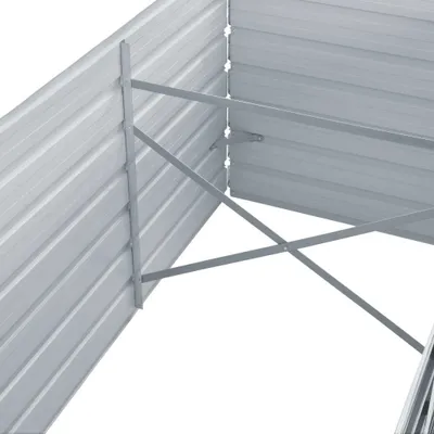 Produktbild von "im Sonderangebot"Garten-Hochbeet - CLORIS - Pflanzkasten - Verzinkter Stahl 240x80x45 cm Grau - DEMöbel4768521