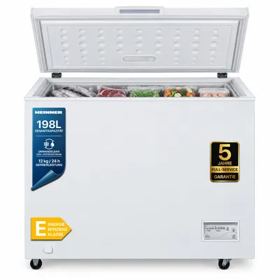 Productafbeelding van Heinner HCF-200CNHE++ Vrieskist 198 L, Inverter, Koelkast/Vriezer, LED-display, Wit