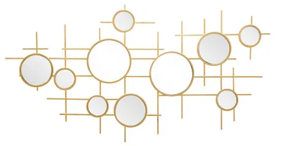 Produktbild von Wanddekoration Spiegel und Metall, 117 x 61 cm