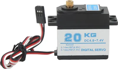 Imagen del producto de Servo para vehículos a control remoto, servo digital para vehículos a control remoto, servo digital para vehículos a control remoto con engranajes metálicos, servo para vehículos a control remoto resistente al agua, servo para vehículos a control remoto de 20 kg, servo para coches a control remoto
