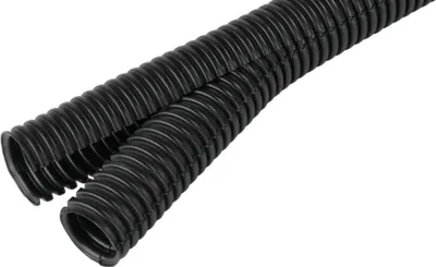 Image de Tube ondulé en plastique Co-Flex PP-UV, fendu, noir, NW 20 mm 38402002 (rouleau de 10 mètres)