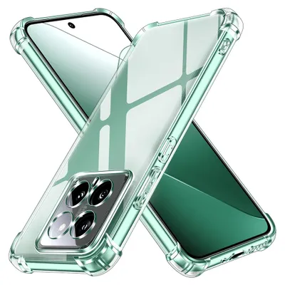 Image de Silikonhülle mit verstärkten Kanten für Xiaomi 14 - Durchscheinend KP31020