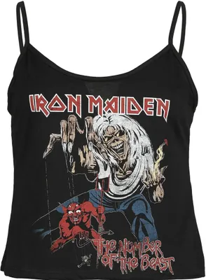 Produktbild von Iron Maiden Top Damen The number of the beast schwarz L