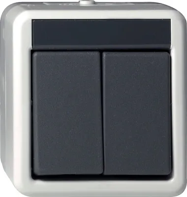 Produktbild von GIRA 015530 Wipptaster Serientaster WG AP IP44 Grau