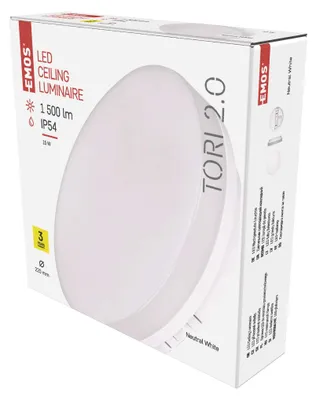 LED svítidlo TORI 22 cm, 15 W, neutrální bílá, IP54