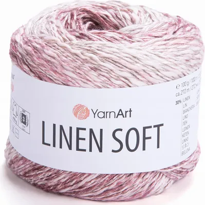 Zdjęcie produktu dla Włóczka YarnArt Linen Soft / 100 g / len wiskoza bawełna / 7405 / mix