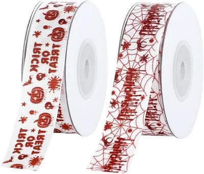 Produktbild von Spukhafte Halloween Dekoration, 2 Rollen, Blutige Kürbisse, Knutselmaterial
