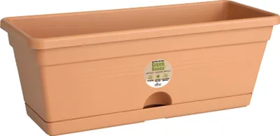 Produktbild von elho green basics Balkonkasten Mini 30cm - mild tonrot