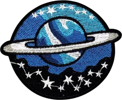Produktbild von Planet Planet Ring Sterne Emblem zum Aufbügeln