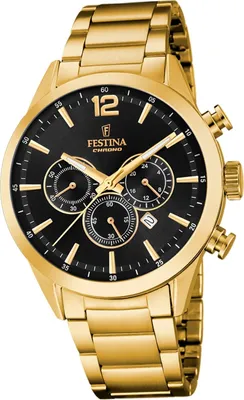 Produktbild von Festina Herren Uhr Elegant Edelstahl Armbanduhr gold UF20633/3