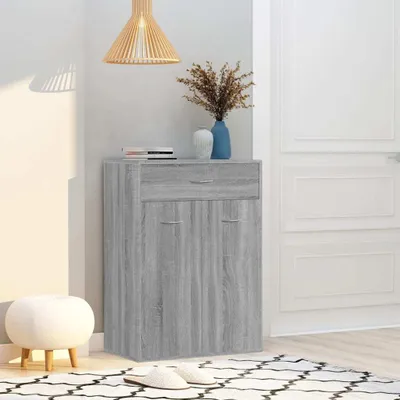 Produktbild von The Living Store Schuhschrank Grau Sonoma 60x35x84 cm Holzwerkstoff