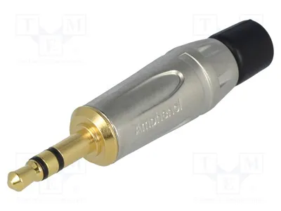 Image de 1 x connecteur stéréo droit, prise jack 3,5 mm, mâle, pour câbles KS3P-AU, connecteur jack
