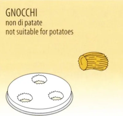 Obrázok produktu pre Forma na cestoviny KBS Gnocchi pre strojčeky na cestoviny 50410002 a 50410003, 2,5 kg až 4 kg