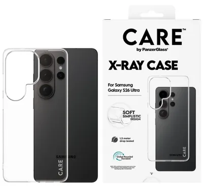 Zdjęcie produktu dla PanzerGlass CARE™ by ® X-Ray Case Samsung Galaxy S26 Ultra, Pokrowiec, Samsung, Samsung - Galaxy S26 Ultra, Przezroczysty