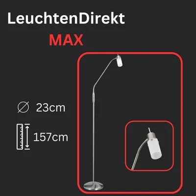 Produktbild von 11938-55 Leuchten Direkt MAX LED Stehleuchte, stahl 4W GU10 230V IP20