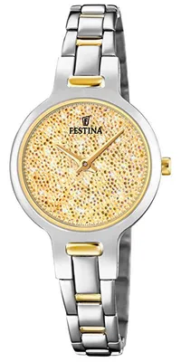 Image de Festina Femme Montre Mademoiselle F20380/2 Acier Montre argent or UF20380/2