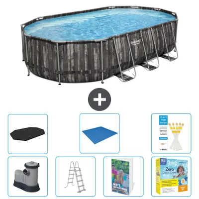 Produktbild von Bestway Power Steel Oval - 610x366x122 cm - 8-teilig  S546