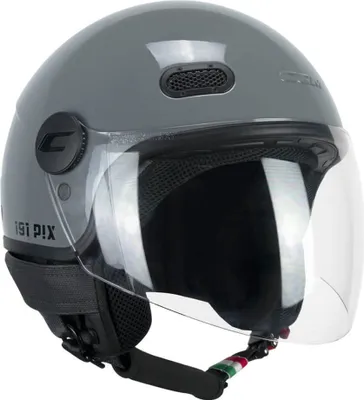 Image de Casque Jet CGM 191A PIX MONO Gris Visière longue taille S