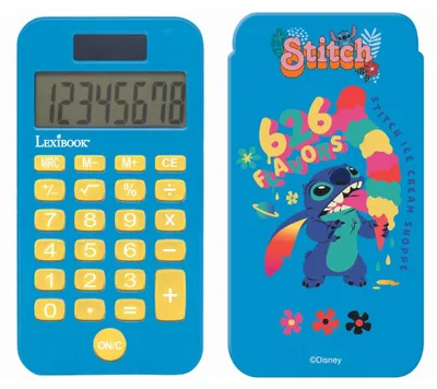 Image de Lexibook, Stitch, Calculatrice, bleue, C45DLXB