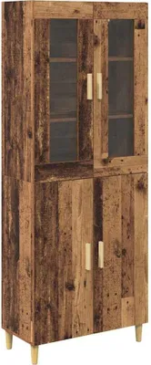 Zdjęcie produktu dla Highboard Stare drewno 69,5 x 34 x 180 cm