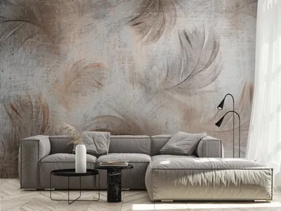 Produktbild von Vlies Fototapete Feder 400x280 cm Tapeten Wandtapete XXL Boho Abstrakt Ornament b-C-1029-a-a