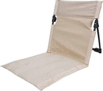Produktbild von Klappbarer Gartenstuhl mit Aluminiumrahmen, robust, leicht, tragbar, ideal für Camping und Picknicks im Freien, zusammenklappbarer Stuhl mit Rückenlehne