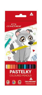Obrázek produktu pro Pastelky CONCORDE trojhranné 24 ks