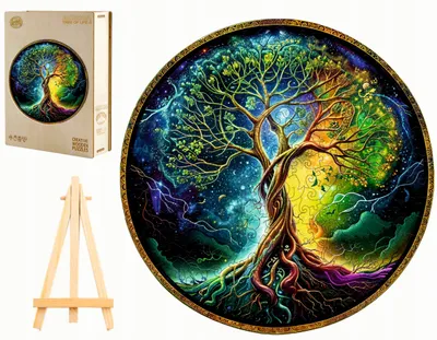 Produktbild von Pasjo24 Holzpuzzle Baum des Lebens 280 Teile Holzbox