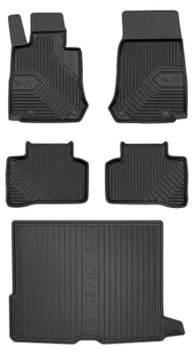 Produktbild von Gummimatten + Kofferraumwanne für Mercedes-Benz GLC X253 2015-2022 (SUV) – Schwarz, passgenau – Wielganizator