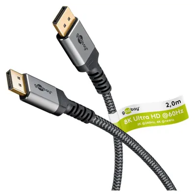 Obrázek produktu pro Goobay 65265, 2 m, DisplayPort, DisplayPort, Samec, Samec, 7680 x 4320 px