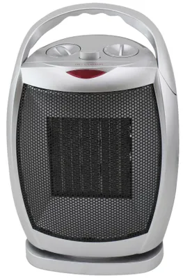 Image de Chauffage portable, thermostat réglable, oscillation de 70°, dimensions : 28,5 x 20,5 cm