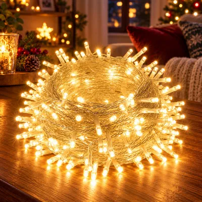 Obrázok produktu pre 100M 800LEDs 8 režimov rozprávkové svetlá napájanie, časovač, pamäťová funkcia, LED vianočné rozprávkové svetlá party dekorácie svetlo vianočný stromček záhradné osvetlenie, teplá biela