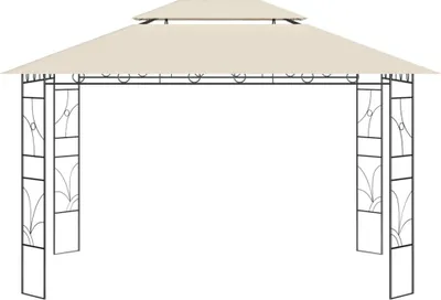Produktbild von vidaXL Pavillon 4x3x2,7 m Creme 160 g/m²