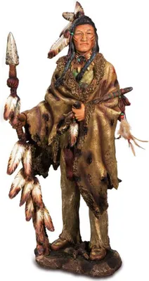 Produktbild von Western Figur Indianer steht mit Lanze