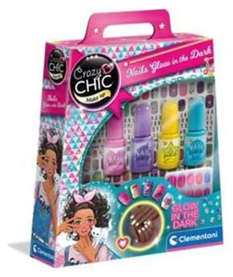 Produktbild von Clementoni Crazy Chic Shiny Nails, Nagelpolitur-Set für Kinder, 6 Jahr(e), Mehrfarbig