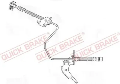 Produktbild von QUICK BRAKE 59.959X Bremsschlauch für OPEL ZAFIRA B (A05) Meriva A (X03) Astra H Caravan (A04) Astra H Schrägheck (A04) Astra G CC (T98)