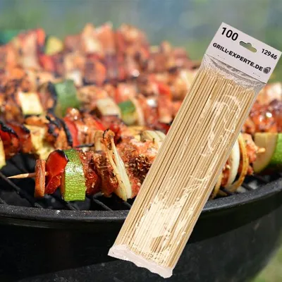 Produktbild von Schaschlikspieße - 25cm - 100er Beutel - Holz