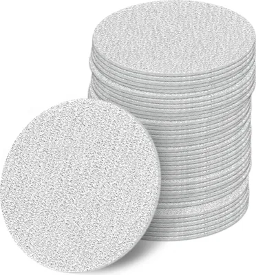 Produktbild von 75 mm Exzenter Schleifscheiben Sortiment SET 50 Scheiben P800 P600 P400 P320 P240 , ohne Loch Klett Schleifpapier